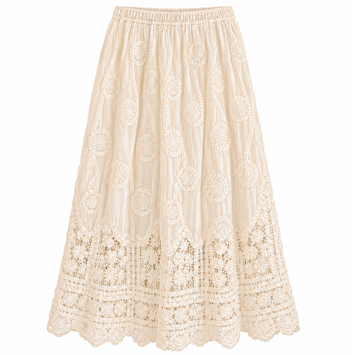 Elastic Midi Skirt